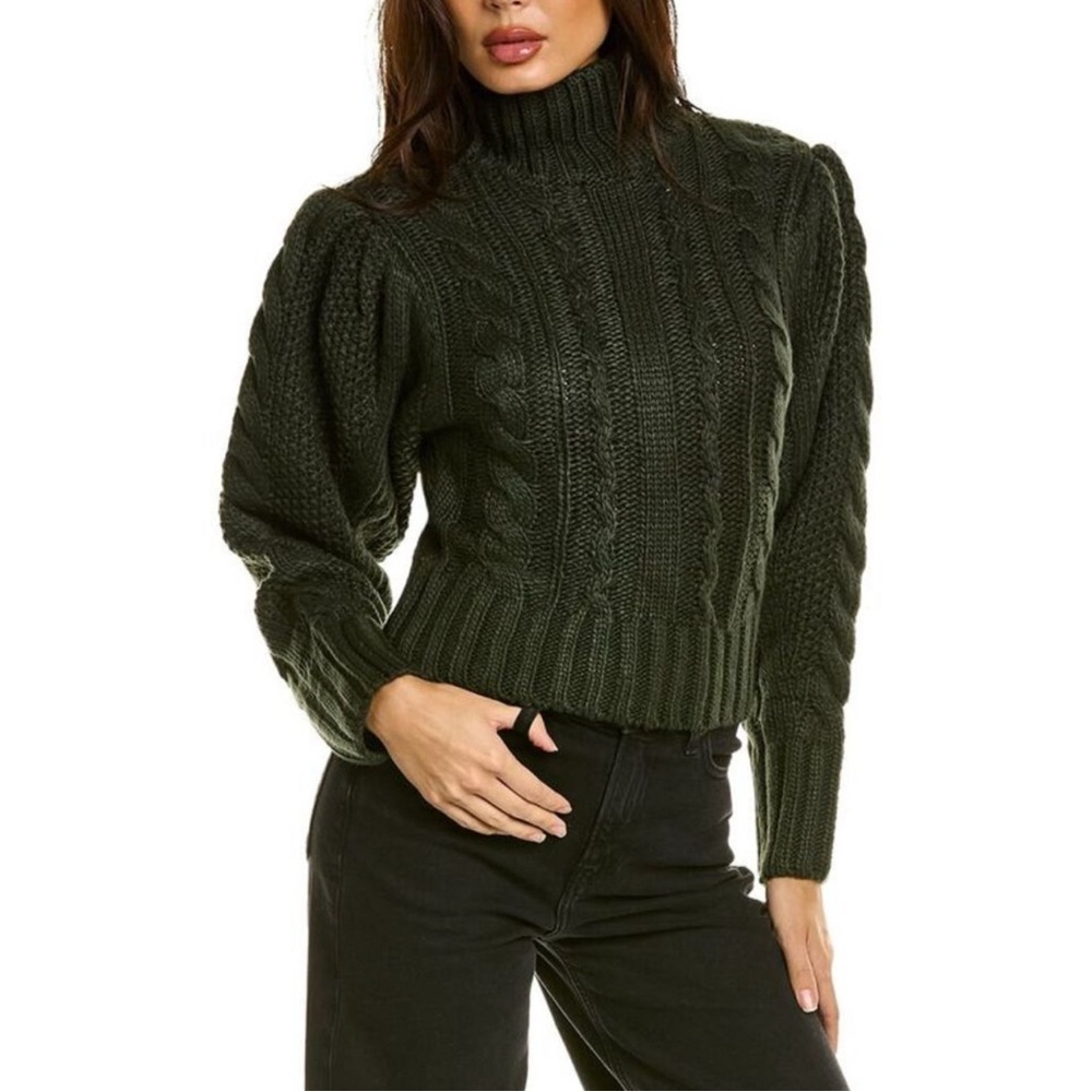 Anthropologie‎ sweater ASTR the Label Haisley cable knit pullover turtleneck